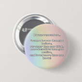 Empathブレイブリー前向き勇気付けられる引用文 缶バッジ (正面&裏面)