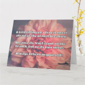 Empath信仰前向き勇気付けられる引用文 カード (黄色い花)