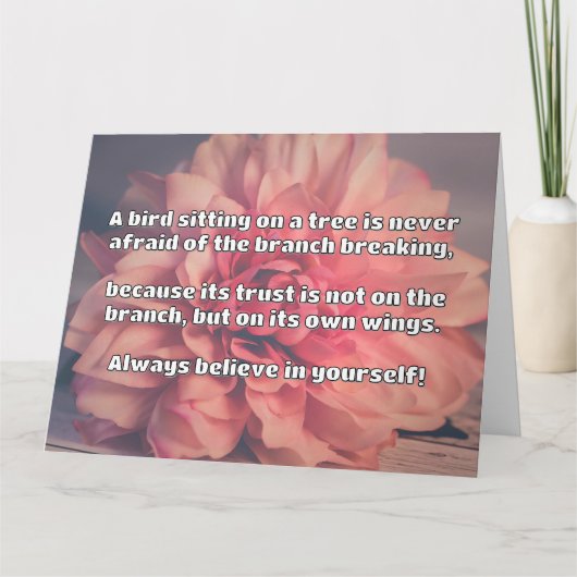 Empath信仰前向き勇気付けられる引用文 カード (正面)