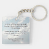 Empath信仰前向き勇気付けられる引用文 キーホルダー (裏面)