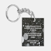 Empath信仰前向き勇気付けられる引用文 キーホルダー (正面左)