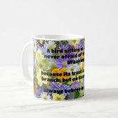 Empath信仰前向き勇気付けられる引用文 コーヒーマグカップ (正面左)