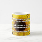 Empath信仰前向き勇気付けられる引用文 コーヒーマグカップ (中央)