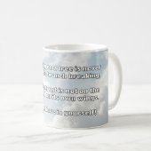 Empath信仰前向き勇気付けられる引用文 コーヒーマグカップ (正面右)