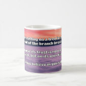 Empath信仰前向き勇気付けられる引用文 コーヒーマグカップ (中央)