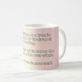 Empath信仰前向き勇気付けられる引用文 コーヒーマグカップ (正面右)