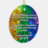 Empath信仰前向き勇気付けられる引用文 セラミックオーナメント (右)