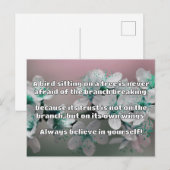 Empath信仰前向き勇気付けられる引用文 ポストカード (正面/裏面)