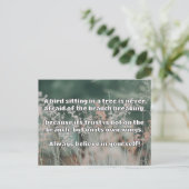 Empath信仰前向き勇気付けられる引用文 ポストカード (スタンド正面)