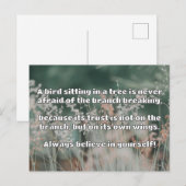 Empath信仰前向き勇気付けられる引用文 ポストカード (正面/裏面)