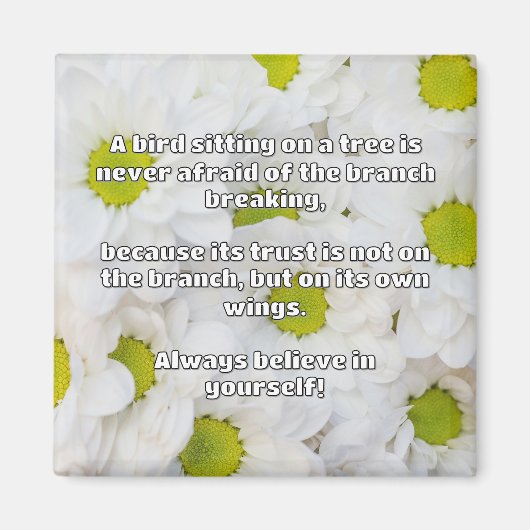 Empath信仰前向き勇気付けられる引用文 マグネット (正面)