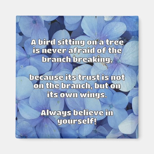 Empath信仰前向き勇気付けられる引用文 マグネット (正面)