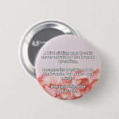 Empath信仰前向き勇気付けられる引用文 缶バッジ (正面&裏面)