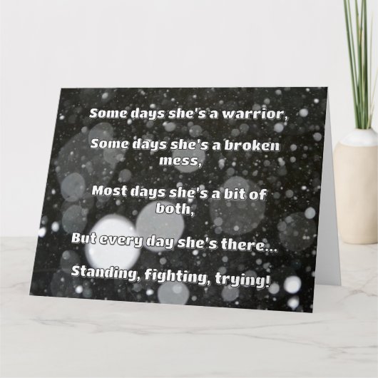 Empath強度前向き引用文勇気付けられる カード (正面)