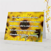 Empath強度前向き引用文勇気付けられる カード (黄色い花)