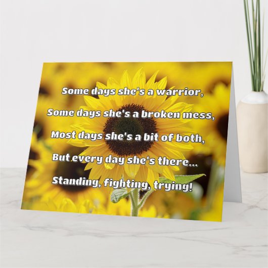 Empath強度前向き引用文勇気付けられる カード (正面)