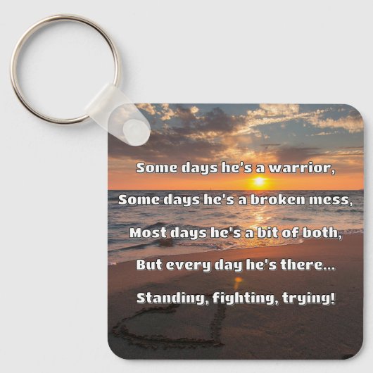 Empath強度前向き引用文勇気付けられる キーホルダー (正面)