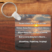 Empath強度前向き引用文勇気付けられる キーホルダー (正面)