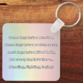 Empath強度前向き引用文勇気付けられる キーホルダー (裏面)