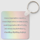 Empath強度前向き引用文勇気付けられる キーホルダー (裏面)