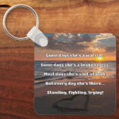 Empath強度前向き引用文勇気付けられる キーホルダー (正面)