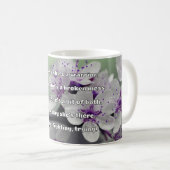 Empath強度前向き引用文勇気付けられる コーヒーマグカップ (正面右)
