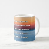 Empath強度前向き引用文勇気付けられる コーヒーマグカップ (正面右)