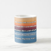 Empath強度前向き引用文勇気付けられる コーヒーマグカップ (中央)