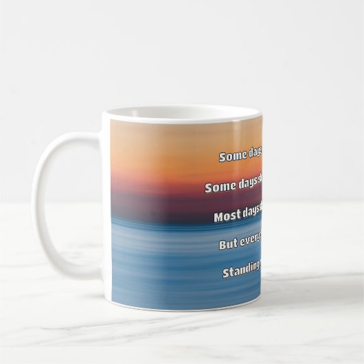 Empath強度前向き引用文勇気付けられる コーヒーマグカップ (左)