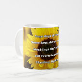 Empath強度前向き引用文勇気付けられる コーヒーマグカップ (正面左)