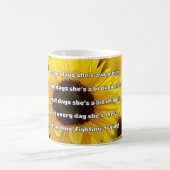 Empath強度前向き引用文勇気付けられる コーヒーマグカップ (中央)