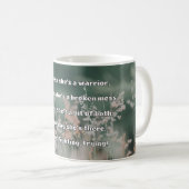 Empath強度前向き引用文勇気付けられる コーヒーマグカップ (正面右)