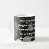 Empath強度前向き引用文勇気付けられる コーヒーマグカップ (正面左)
