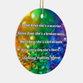 Empath強度前向き引用文勇気付けられる セラミックオーナメント (右)