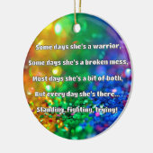 Empath強度前向き引用文勇気付けられる セラミックオーナメント (左)