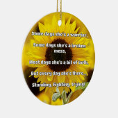 Empath強度前向き引用文勇気付けられる セラミックオーナメント (右)