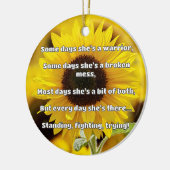 Empath強度前向き引用文勇気付けられる セラミックオーナメント (左)