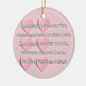 Empath強度前向き引用文勇気付けられる セラミックオーナメント (左)