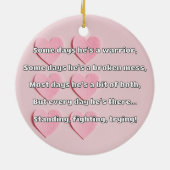 Empath強度前向き引用文勇気付けられる セラミックオーナメント (裏面)