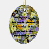 Empath強度前向き引用文勇気付けられる セラミックオーナメント (右)