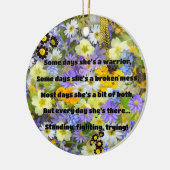 Empath強度前向き引用文勇気付けられる セラミックオーナメント (左)