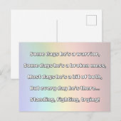 Empath強度前向き引用文勇気付けられる ポストカード (正面/裏面)