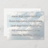 Empath強度前向き引用文勇気付けられる ポストカード (正面/裏面)