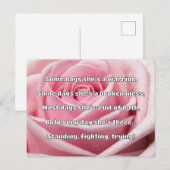 Empath強度前向き引用文勇気付けられる ポストカード (正面/裏面)