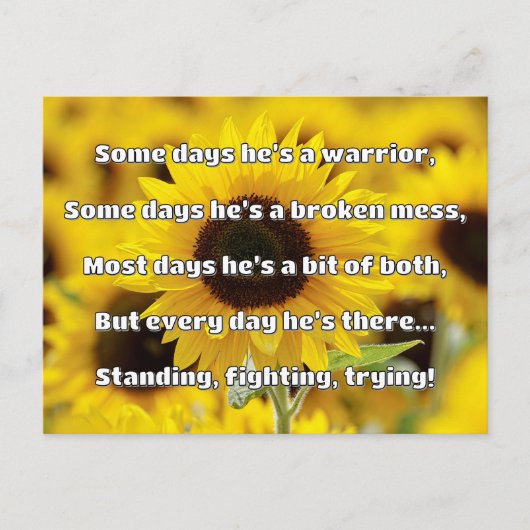 Empath強度前向き引用文勇気付けられる ポストカード (正面)