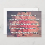 Empath強度前向き引用文勇気付けられる ポストカード (正面/裏面)