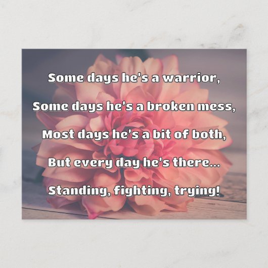 Empath強度前向き引用文勇気付けられる ポストカード (正面)