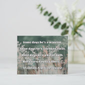 Empath強度前向き引用文勇気付けられる ポストカード (スタンド正面)