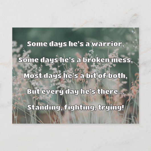 Empath強度前向き引用文勇気付けられる ポストカード (正面)