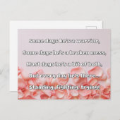 Empath強度前向き引用文勇気付けられる ポストカード (正面/裏面)